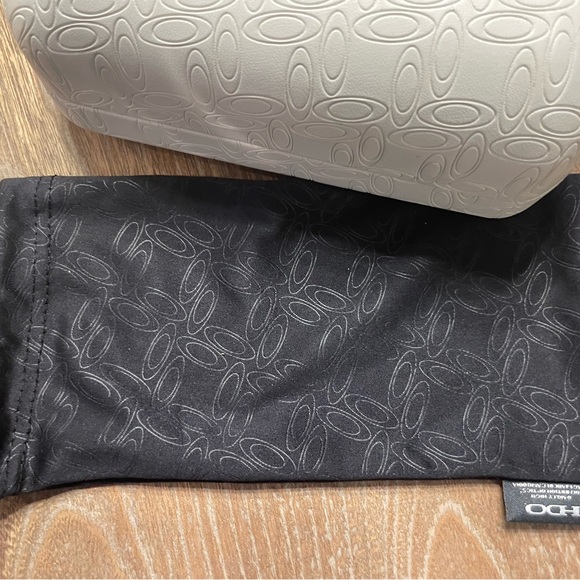 Oakley White Sunglasses Case with Black Pouch